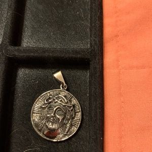 Michael Anthony Stainless Steel Jesus Crown of Thorns Pendant Mens